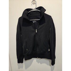 nike golf sport dri fit full zip jacket size large black zippered pockets